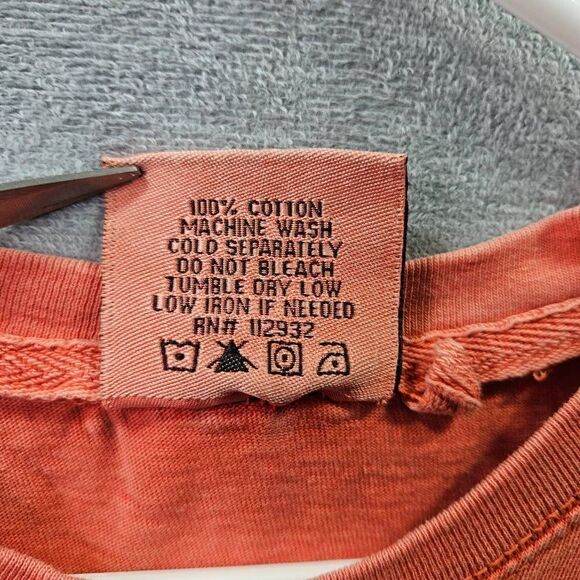 Vtg Alvins Island Collection Tank Top Mens Small Orange Destin Florida Beach Tee - Picture 6 of 10